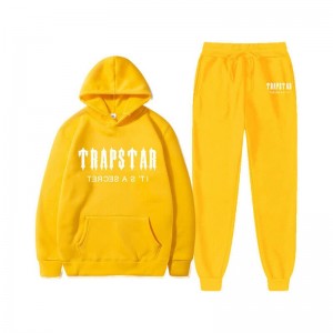 Trapstar Chenille Decoded Hooded Muške Trenirka Žute Hrvatska | CM70-556