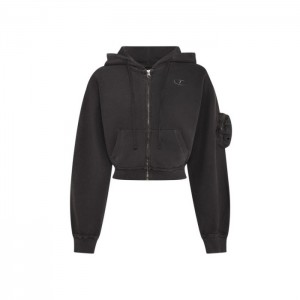 Trapstar Construct Batwing Hoodie Ženske Majica s Kapuljačom Crne Hrvatska | XK99-178