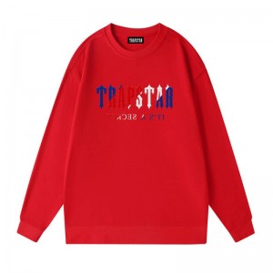 Trapstar Crewneck It’s A Secret Galaxy Muške Dukserice Crvene Hrvatska | RR37-339