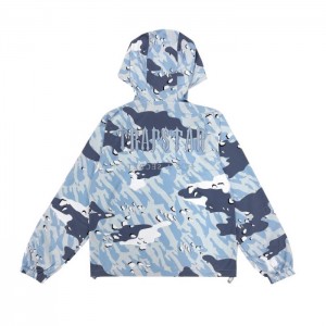 Trapstar Decoded Camo Windbreaker Muške Vanjska Odjeća Plave Maskirne Hrvatska | JR37-559