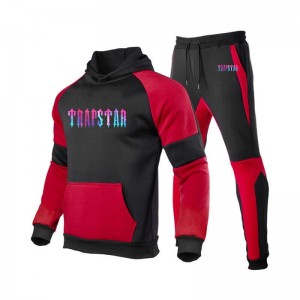 Trapstar Fleece Causal Sport Muške Trenirka Crvene Hrvatska | WV36-477