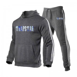 Trapstar Fleece Causal Sport Muške Trenirka Sive Hrvatska | ME25-350