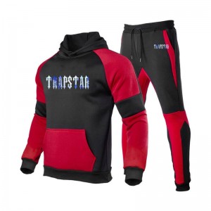 Trapstar Fleece Causal Sport Muške Trenirka Crvene Hrvatska | GR03-954