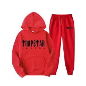 Trapstar Fleece London Muške Trenirka Crvene Hrvatska | MH30-911