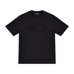 Trapstar Irongate Arch Embossed Tee Muške Majice Crne Hrvatska | YE08-797