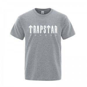 Trapstar London Letter Printed Muške Majice Sive Hrvatska | EE14-555