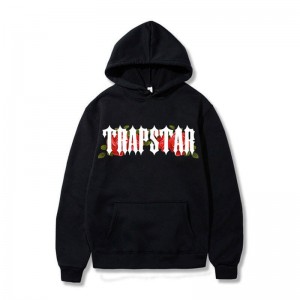 Trapstar Long Sleeve Muške Majica s Kapuljačom Crne Hrvatska | SE67-819