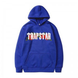 Trapstar Long Sleeve Muške Majica s Kapuljačom Plave Hrvatska | AS53-832