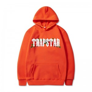 Trapstar Long Sleeve Muške Majica s Kapuljačom Narančaste Hrvatska | HX66-955