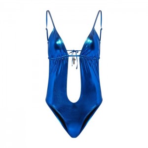 Trapstar Metallic Cutout One Piece Ženske Kupaći Kostimi Plave Hrvatska | SY52-822