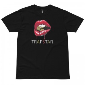 Trapstar Red Lips Muške Majice Crvene Crne Hrvatska | XM87-804