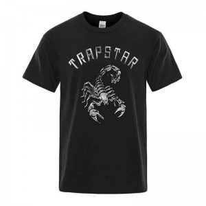 Trapstar Spider Printed Graficke Tee Muške Majice Crne Hrvatska | JZ55-357