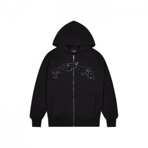 Trapstar Wildcard Chenille Zip Hoodie Muške Trenirka Crne Hrvatska | QI48-071