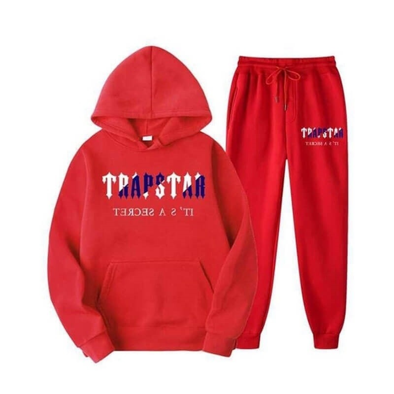 Trapstar Chenille Decoded Hooded Muške Trenirka Crvene Hrvatska | JV01-490