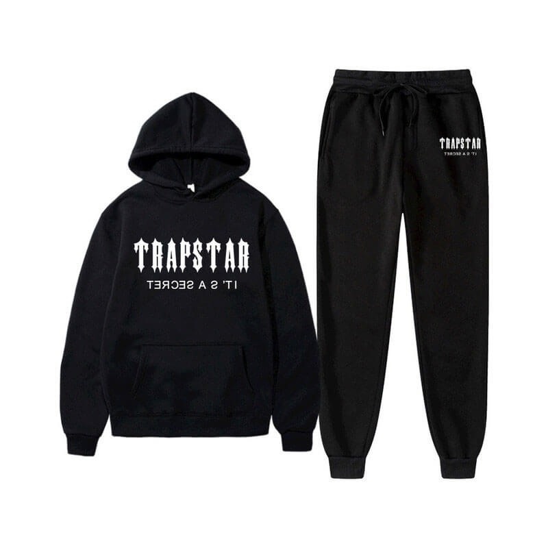 Trapstar Chenille Decoded Hooded Muške Trenirka Crne Hrvatska | OZ34-216