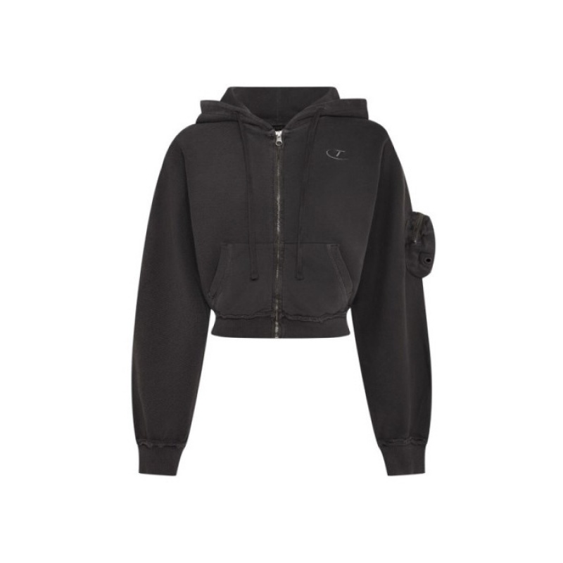 Trapstar Construct Batwing Hoodie Ženske Majica s Kapuljačom Crne Hrvatska | XK99-178