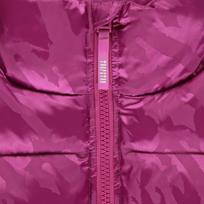 Trapstar Cropped T Jacquard Puffer Muške Vanjska Odjeća Fuksije Roze Hrvatska | LC39-439