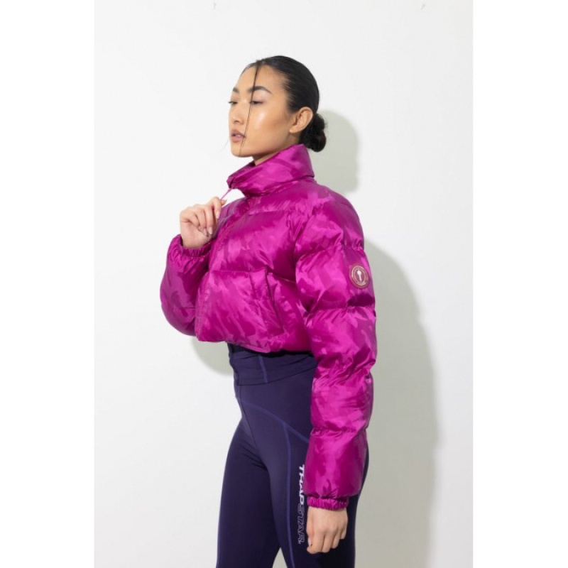 Trapstar Cropped T Jacquard Puffer Muške Vanjska Odjeća Fuksije Roze Hrvatska | LC39-439