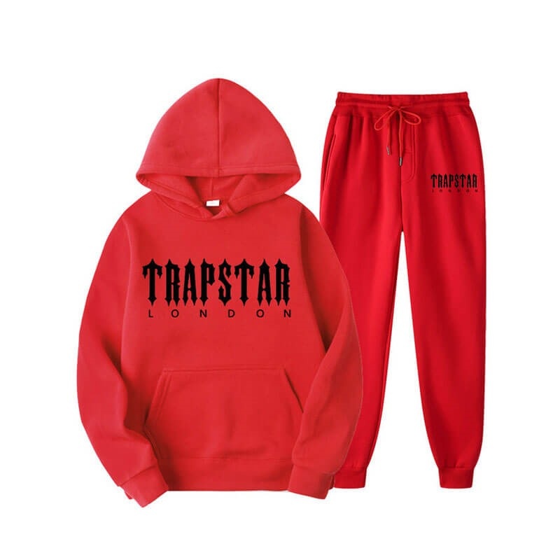 Trapstar Fleece London Muške Trenirka Crvene Hrvatska | MH30-911