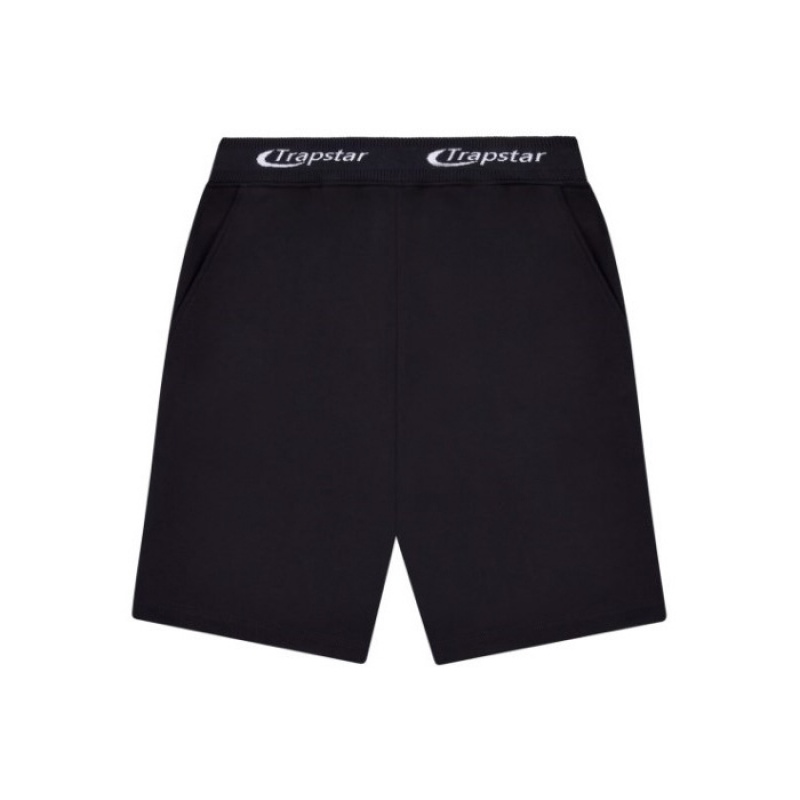 Trapstar Hyperdrive Rib Hoodie Shorts Set Muške Trenirka Crne Hrvatska | BC85-451