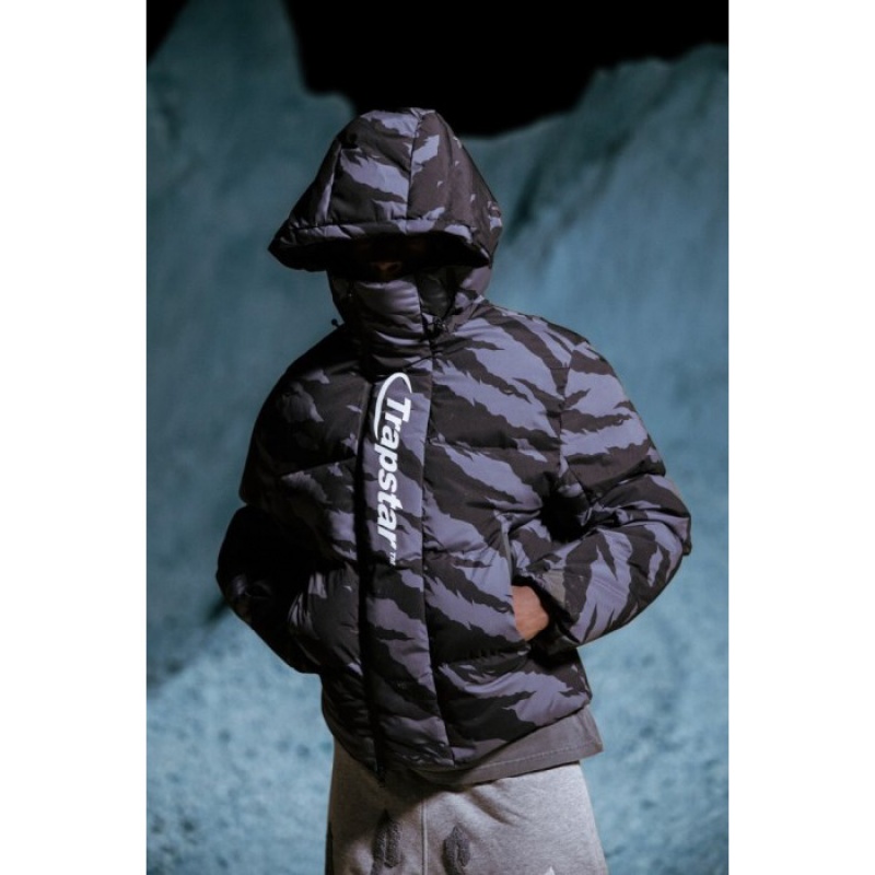 Trapstar Hyperdrive Technical Puffer Muške Vanjska Odjeća Sive Maskirne Hrvatska | JY09-301