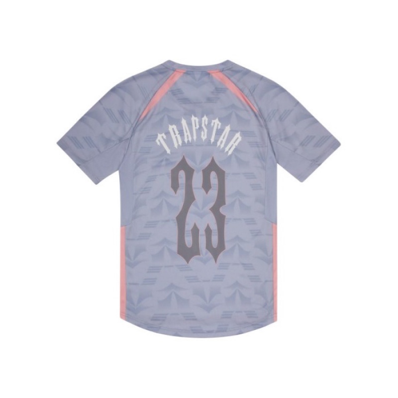 Trapstar Irongate Football Jersey Muške Majice Sive Roze Hrvatska | LG32-563