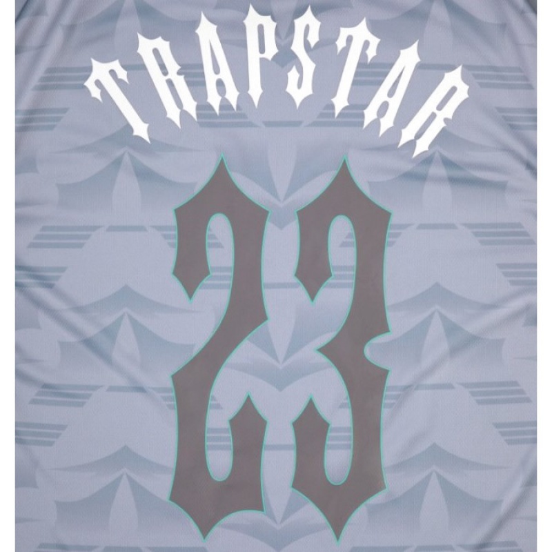 Trapstar Irongate Football Jersey Muške Majice Sive Plave Hrvatska | IV13-476