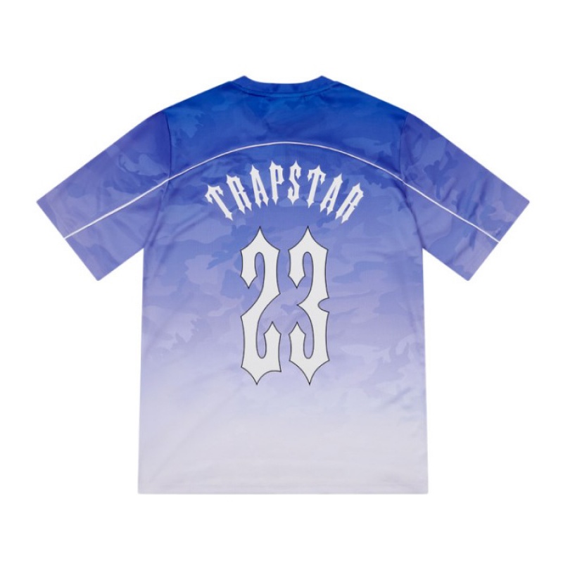 Trapstar Irongate Football Jersey Muške Majice Plave Hrvatska | VM74-103