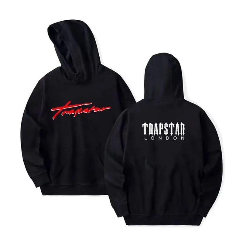 Trapstar London Logo Muške Majica s Kapuljačom Crne Hrvatska | KU47-262