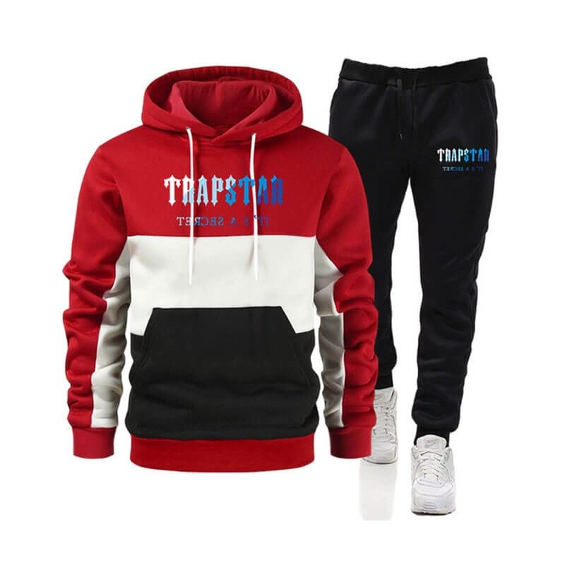 Trapstar Merch It\'s a Secret Printed Logo Muške Trenirka Crvene Hrvatska | GV89-712