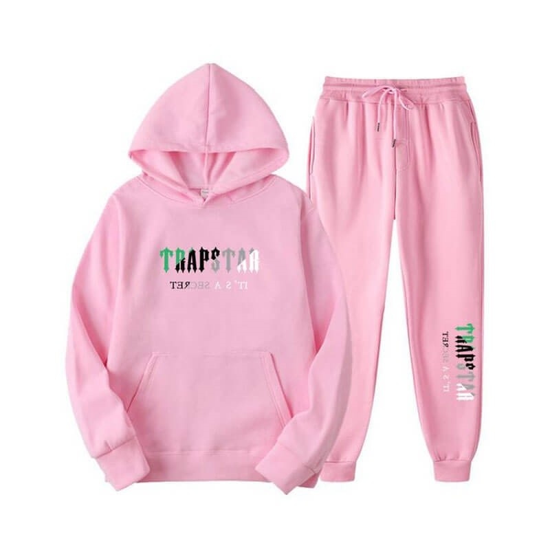 Trapstar Printed Autumn Winter Warm Sportswear Muške Trenirka Roze Hrvatska | ZE12-952