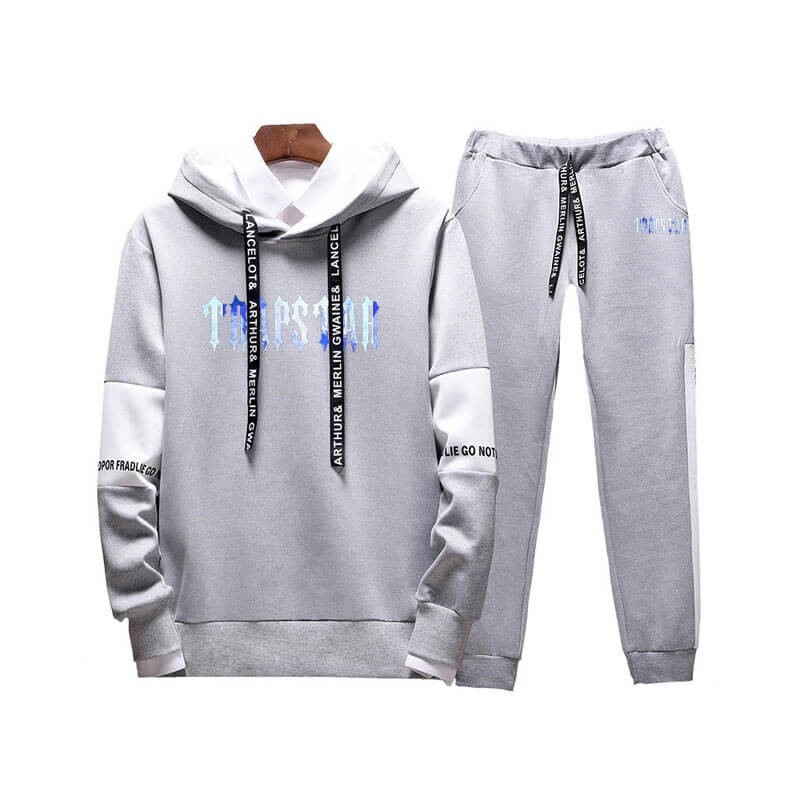 Trapstar Revolution Chenille Decoded Hooded Muške Trenirka Bijele Hrvatska | RP91-014