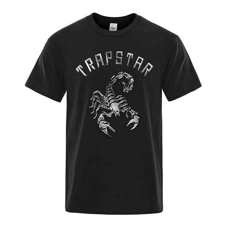 Trapstar Spider Printed Graficke Tee Muške Majice Crne Hrvatska | JZ55-357