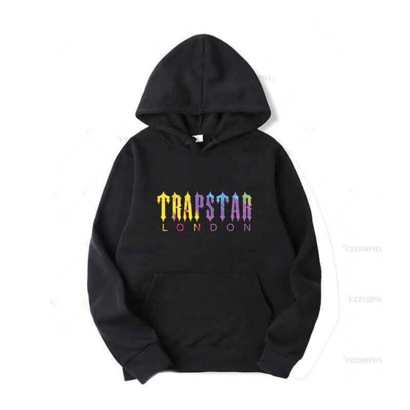 Trapstar Streetwear London Galaxy Muške Majica s Kapuljačom Crne Hrvatska | UH31-105