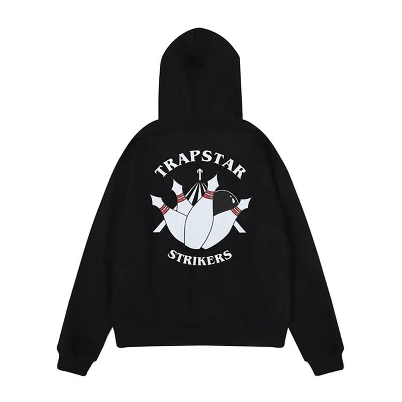 Trapstar Streetwear Strikers Muške Majica s Kapuljačom Crne Hrvatska | RI07-118