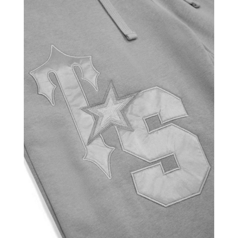 Trapstar TS-Star Silver Satin Applique Loose Fit Ženske Jogger Hlače Sive Hrvatska | IY96-647