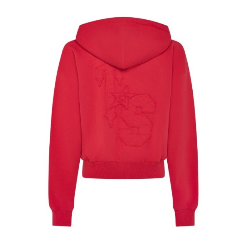 Trapstar TS-Star Zip Up Track Ženske Top Crvene Hrvatska | LF60-555