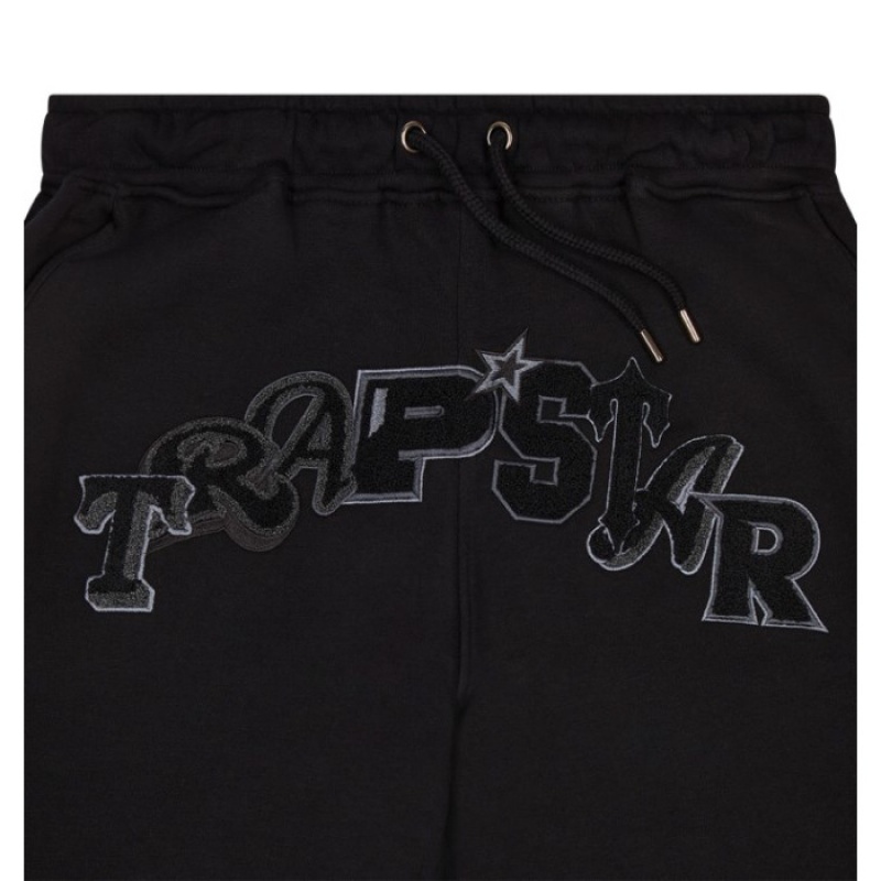 Trapstar Wildcard Chenille Jogging Bottoms Muške Trenirka Crne Hrvatska | PN96-623