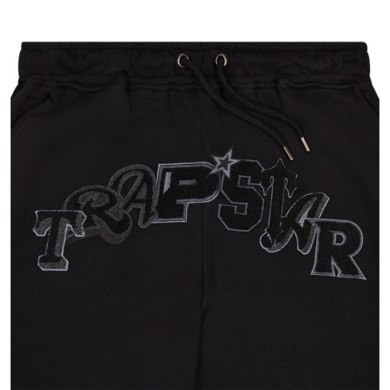 Trapstar Wildcard Chenille Jogging Bottoms Muške Hlače Crne Hrvatska | AY24-520