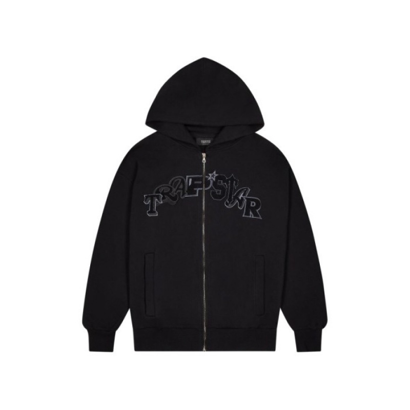 Trapstar Wildcard Chenille Zip Hoodie Muške Trenirka Crne Hrvatska | QI48-071