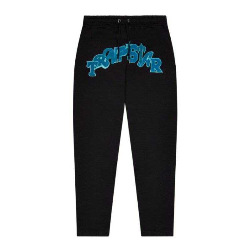 Trapstar Wildcard Jogging Bottoms Muške Trenirka Crne Tirkizne Hrvatska | PP66-874